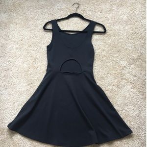H&M divided black skater dress